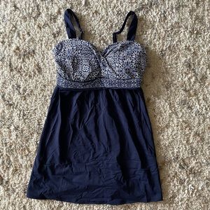 Lands’ End Dresskini Swim Top